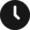 black clock icon