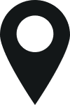 black location pin icon