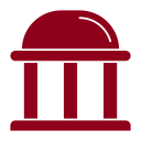 Garnet icon of a gazebo